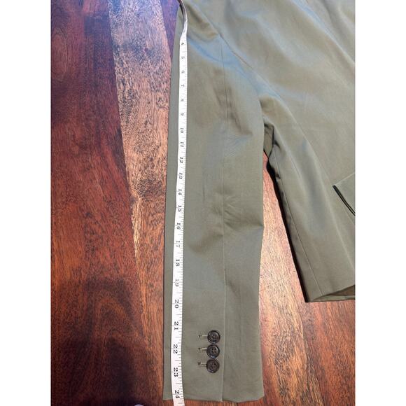 Banana Republic Long and Lean Green Blazer, Size 4 - Picture 8 of 8